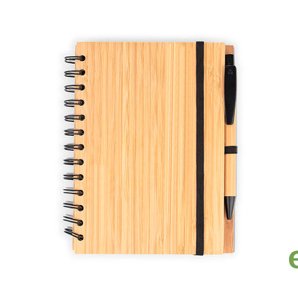 Libreta Bambú Modern con Bolígrafo