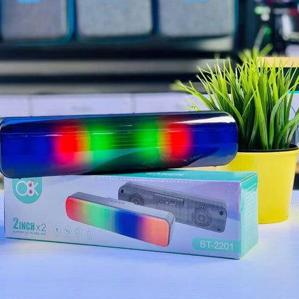 Parlante Bluetooth Luces Rectangular