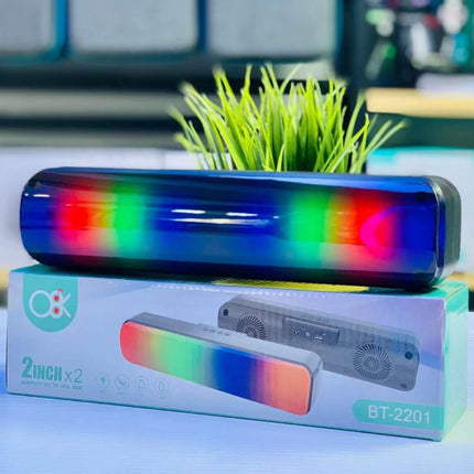 Parlante Bluetooth Luces Rectangular