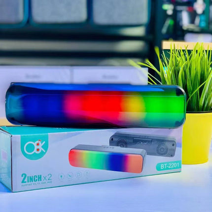 Parlante Bluetooth Luces Rectangular