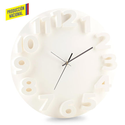RELOJ DE PARED TEMPO - PRODUCCION NACIONAL