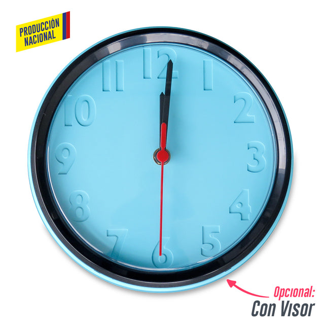 RELOJ DE PARED COLORS - PRODUCCION NACIONAL