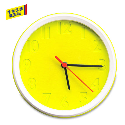 RELOJ DE PARED COLORS - PRODUCCION NACIONAL