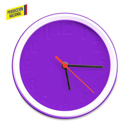 RELOJ DE PARED COLORS - PRODUCCION NACIONAL
