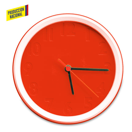RELOJ DE PARED COLORS - PRODUCCION NACIONAL
