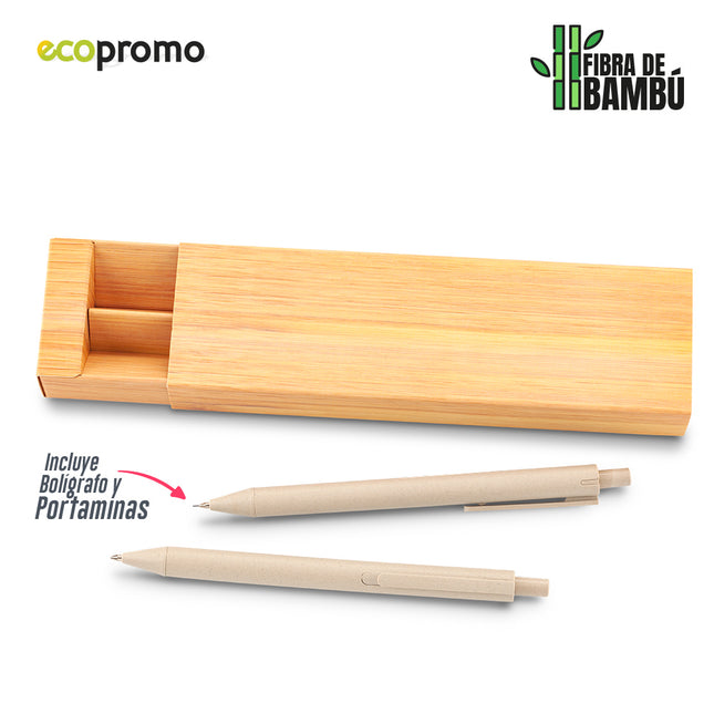 SET BOLIGRAFO Y PORTAMINAS DAKOTA ECO