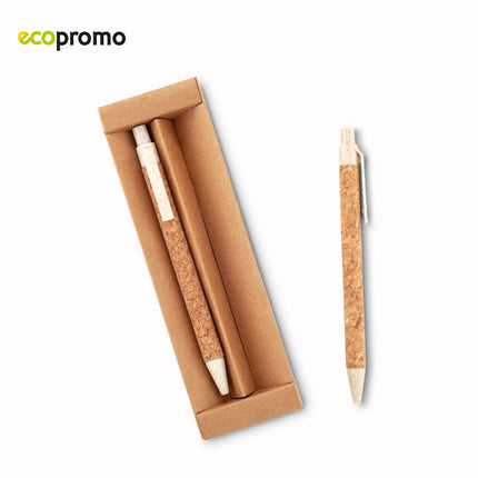 SET DE BOLIGRAFO Y PORTAMINAS LELAND CORK