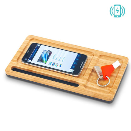 ORGANIZADOR DE ESCRITORIO BAMBOO CON CARGADOR OFERTA