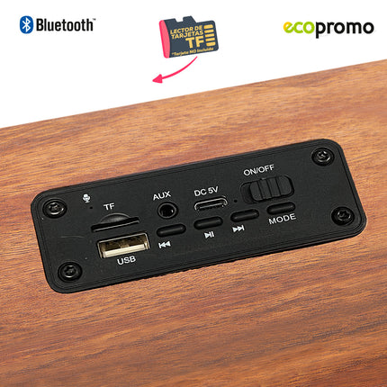 SPEAKER BLUETOOTH RETRO BAMBOO