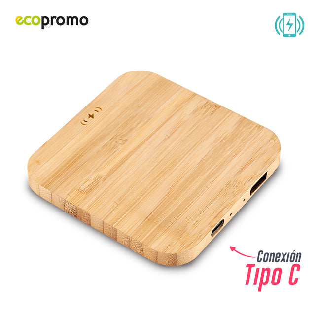 CARGADOR INALAMBRICO BAMBOO SQUARE II