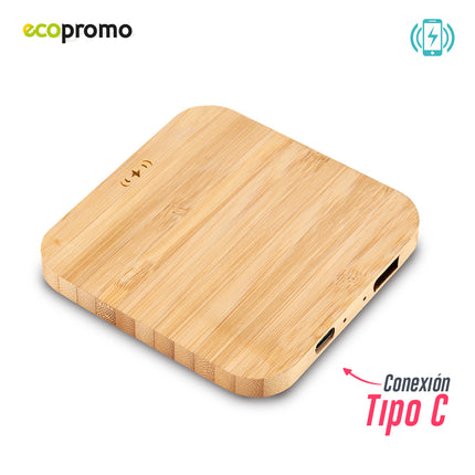 CARGADOR INALAMBRICO BAMBOO SQUARE II