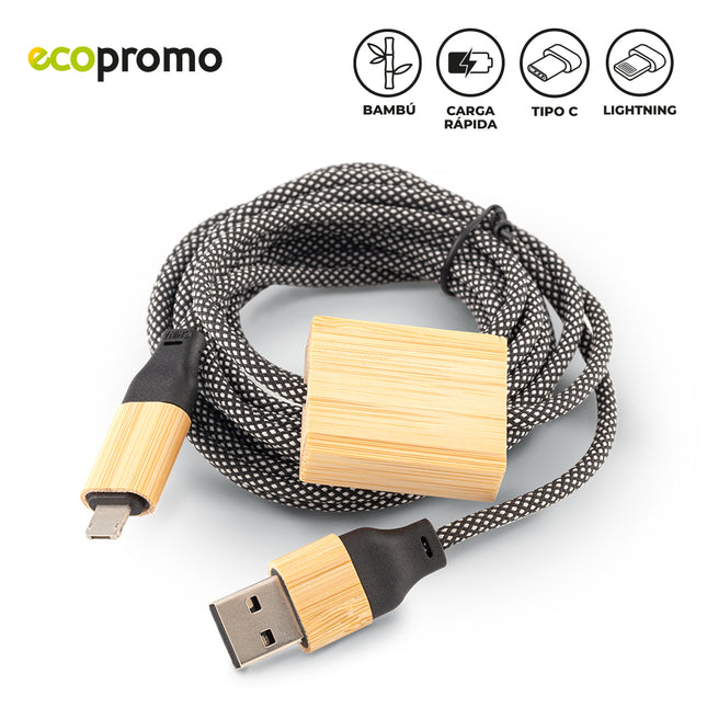CABLE MULTICARGADOR ECO FAST 65W