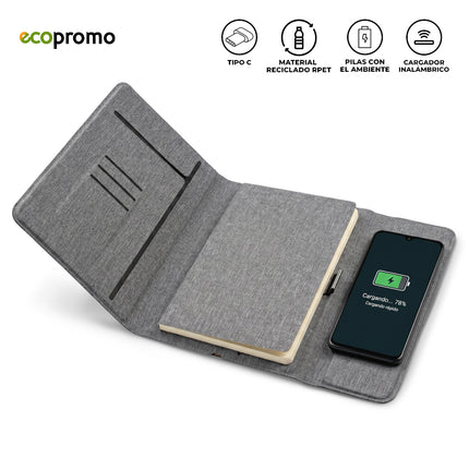 CARGADOR INALAMBRICO  CON PILA VECTOR RPET
