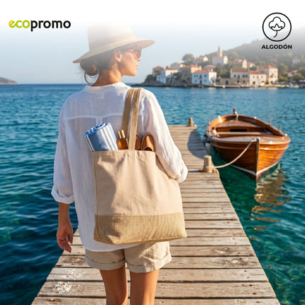 BOLSA EN ALGODONY YUTE ECOTOTE NUEVO