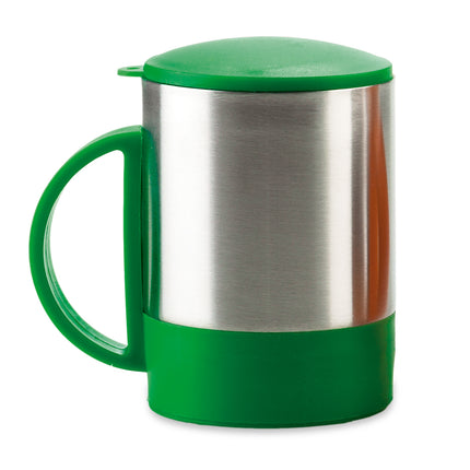 MINIMUG EN ACERO CON TAPA - 180ML