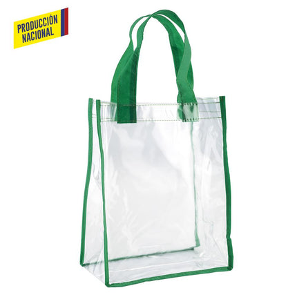 BOLSA CLEAR TRENZA CON RIBETE - PRODUCCION NACIONAL