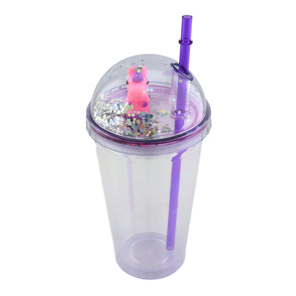 Vaso Gliter Unicornio