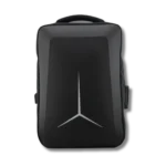 Morral para moto negro de poliéster, sin impresión. Diseño ergonómico, amplio y duradero. Perfecto para viajes, uso urbano o actividades al aire libre.