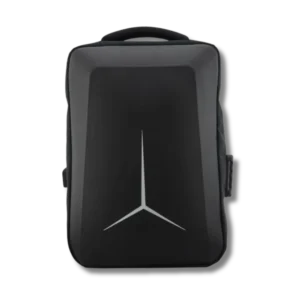 Morral para moto negro de poliéster, sin impresión. Diseño ergonómico, amplio y duradero. Perfecto para viajes, uso urbano o actividades al aire libre.