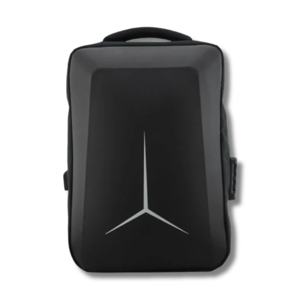 Morral para moto negro de poliéster, sin impresión. Diseño ergonómico, amplio y duradero. Perfecto para viajes, uso urbano o actividades al aire libre.