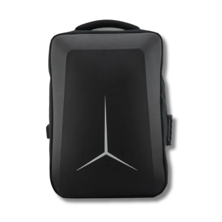 Morral para moto negro de poliéster, sin impresión. Diseño ergonómico, amplio y duradero. Perfecto para viajes, uso urbano o actividades al aire libre.