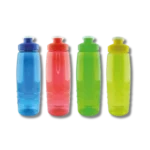 Botilito plástico de 20 oz con impresión metálica personalizada. Ideal para promociones, regalos corporativos y venta de botellas para agua en Colombia.