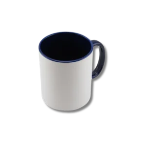 Mugs de Cerámica con Interior de Colores | Azul, Rojo, Verde y Negro